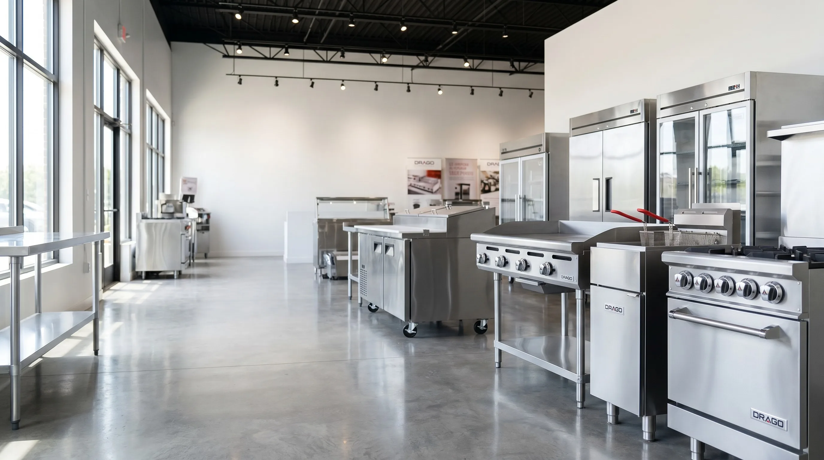 DRAGO commercial cooking and refrigeration equipment showroom