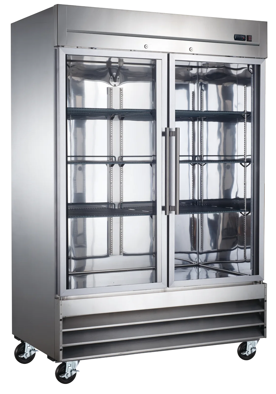 2 Glass Door Reach In Refrigerator, 47 cu. ft. — model DR47RG