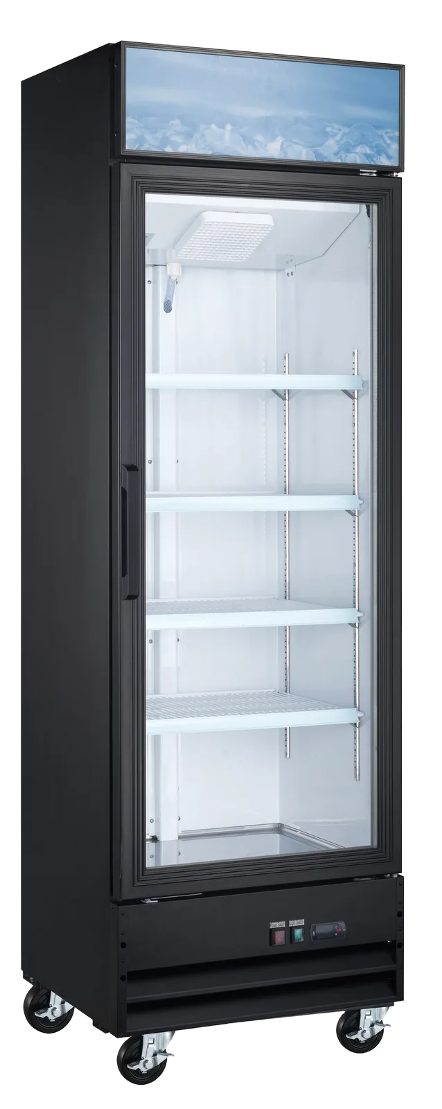9 cu. ft. Merchandising Hinged Glass Door Refrigerator — model DR9MGR